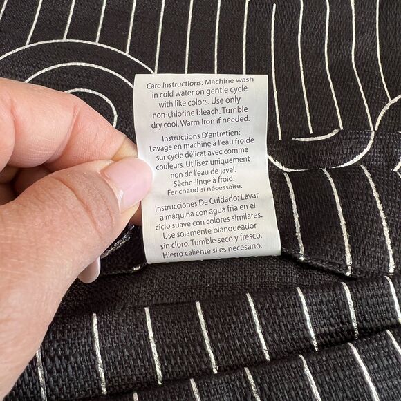 Elegant Black  And Silver Arches Art Deco Glam Polyester Shower Curtain Fun - Picture 3 of 6